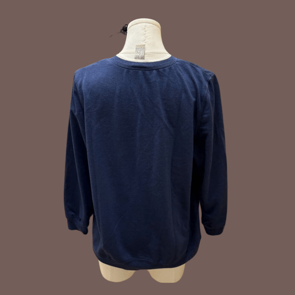 Koret Embroidered Sweatshirt | Navy Blue | Size M | Vintage - Picture 3 of 6